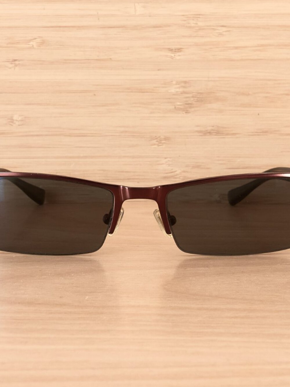 Share Dakota Smith Tenacity Eyeglasses Frame Brown Semi Rimless 54-18-140